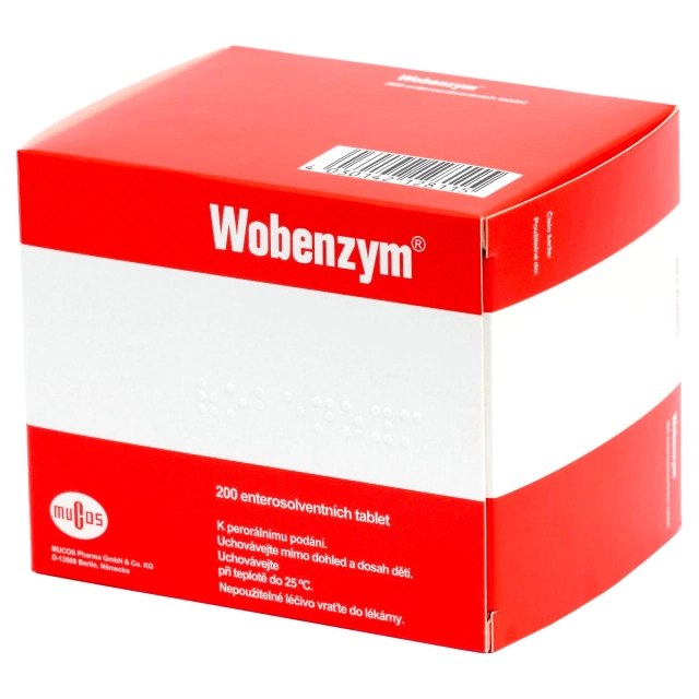 Wobenzym, enzymy v tabletě